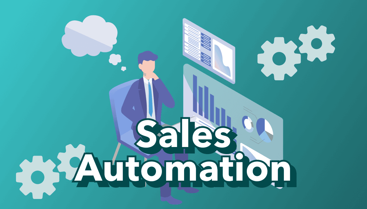 ブログ記事『営業活動はここまで自動化できる！AI・テクノロジーに任せられる業務を徹底解説』のイラスト