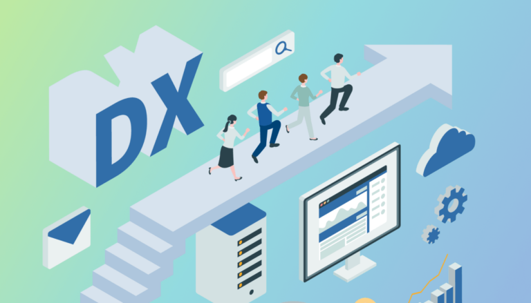 ブログ記事『営業DXツールの種類と機能 | 最新トレンドをキャッチアップ』のイラスト