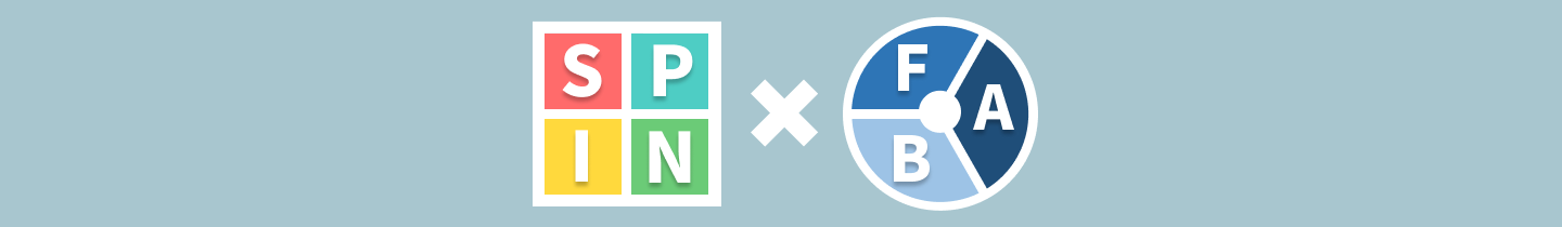 ブログ記事『営業資料が変わる！SPIN×FABで“価値を語る”テクニック』のイラスト